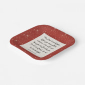 Deuteronomium 31:8 Bijbelvers Afbeelding Papieren Bordje (Gebogen)