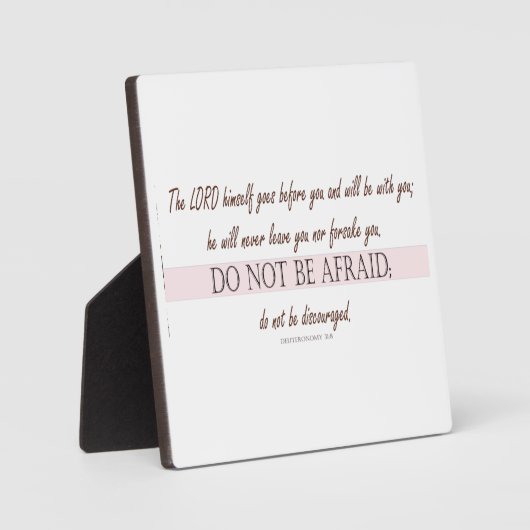 Deuteronomium 31:8 De Heer gaat voor u uit Fotoplaat (Voorkant)