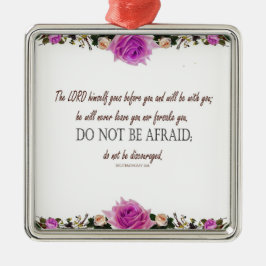 Deuteronomium 31:8 De Heer gaat voor u uit Metalen Ornament