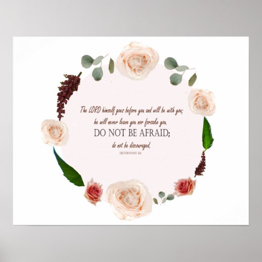 Deuteronomium 31:8 De Heer gaat voor u uit Poster (Voorkant)