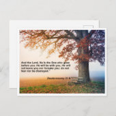 Deuteronomium 31:8 - Je bent nooit alleen Briefkaart (Voorkant / Achterkant)