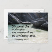 Deuteronomium 33:27 briefkaart (Voorkant / Achterkant)