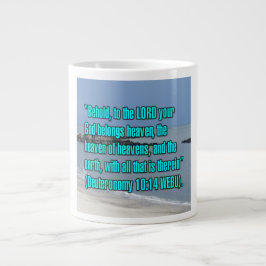 Deuteronomy 10:14 WEBU Mug Grote Koffiekop