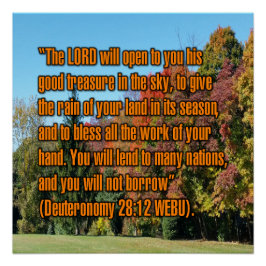 Deuteronomy 28:12 WEBU Perfect Poster