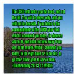 Deuteronomy 28:13-14 WEBU Perfect Poster