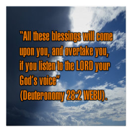 Deuteronomy 28:2 WEBU Perfect Poster