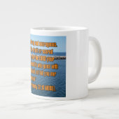 Deuteronomy 31:6 WEBU Mug Grote Koffiekop (Voorkant rechts)