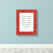 Deuteronomy 31:8 Bijbelvers Afbeelding  Canvas Afdruk (Insitu (Houten vloer))