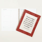 Deuteronomy 31:8 Bijbelvers afbeelding Planner (Display)