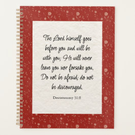 Deuteronomy 31:8 Bijbelvers afbeelding Planner