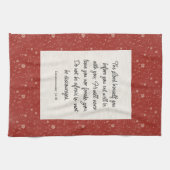 Deuteronomy 31:8 Bijbelvers Afbeelding  Theedoek (Horizontaal)