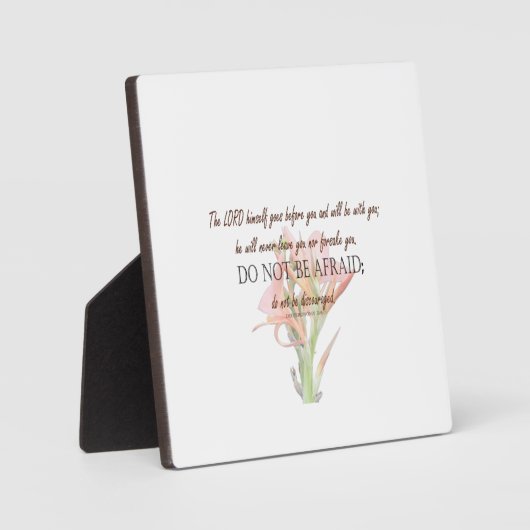 Deuteronomy 31:8 De Heer Gaat Voor Je Fotoplaat (Voorkant)