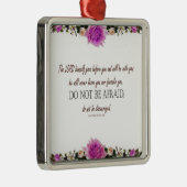 Deuteronomy 31:8 De Heer Gaat Voor U Metalen Ornament (Rechts)