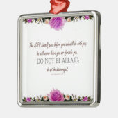 Deuteronomy 31:8 De Heer Gaat Voor U Metalen Ornament (Links)