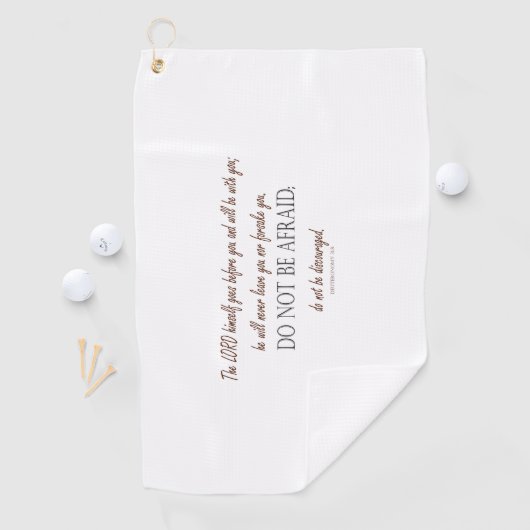 Deuteronomy_31:8 Golfhanddoek (Insitu)