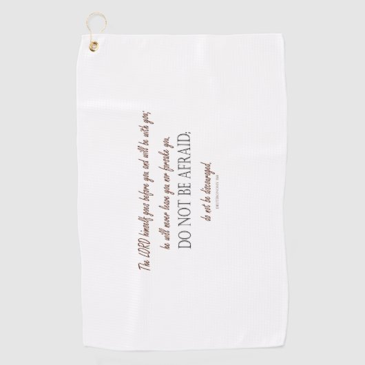 Deuteronomy_31:8 Golfhanddoek (Voorkant)