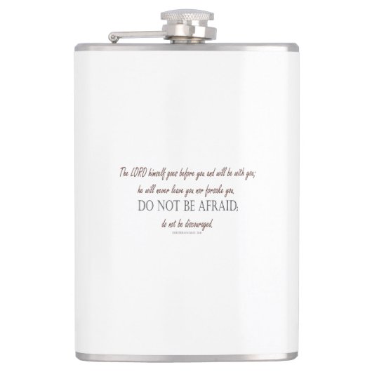 Deuteronomy_31:8 Heupfles (Voorkant)