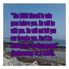 Deuteronomy 31:8 WEBU Perfect Poster
