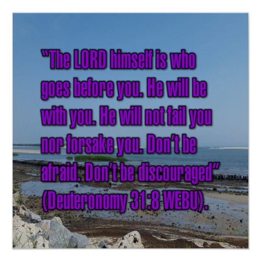 Deuteronomy 31:8 WEBU Perfect Poster (Voorkant)