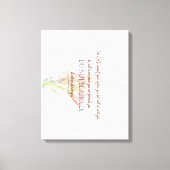 Deuteronomy 31 Do Not Be Afraid, Lily Flower Canvas Afdruk (Voorkant)