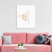 Deuteronomy 31 Do Not Be Afraid, Lily Flower Canvas Afdruk (Insitu (Woonkamer))