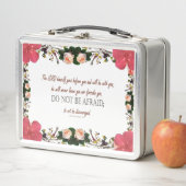 Deuteronomy 31, Do not be afraid, Red Floral (In situ)