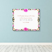 Deuteronomy_31, Do not be dismoed Canvas Afdruk (Insitu (Houten vloer))