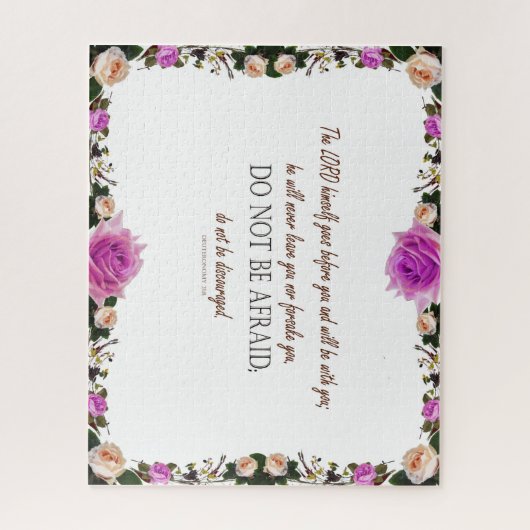 Deuteronomy_31, Wees niet ontmoedigd Legpuzzel (Verticaal)