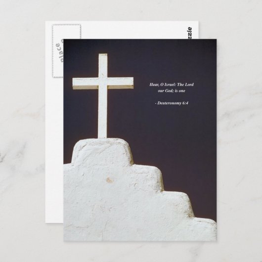 DEUTERONOMY 6-4 Bijbelversie Briefkaart (Voorkant / Achterkant)