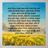 Deuteronomy 6:5-7  poster (Voorkant)