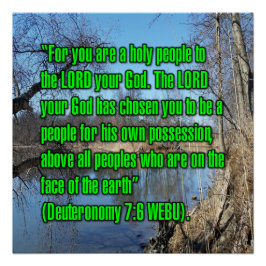 Deuteronomy 7:6 WEBU Perfect Poster