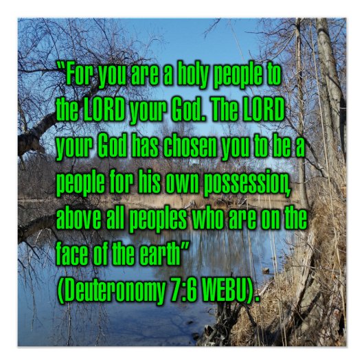 Deuteronomy 7:6 WEBU Perfect Poster (Voorkant)