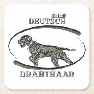 Deutsch Drahthaar, Beste pistool hond Kartonnen Onderzetters