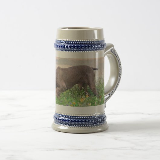 Deutsch Drahthaar Bierpul (Voorkant rechts)