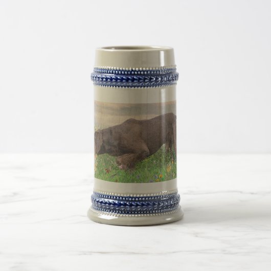 Deutsch Drahthaar Bierpul (Center)