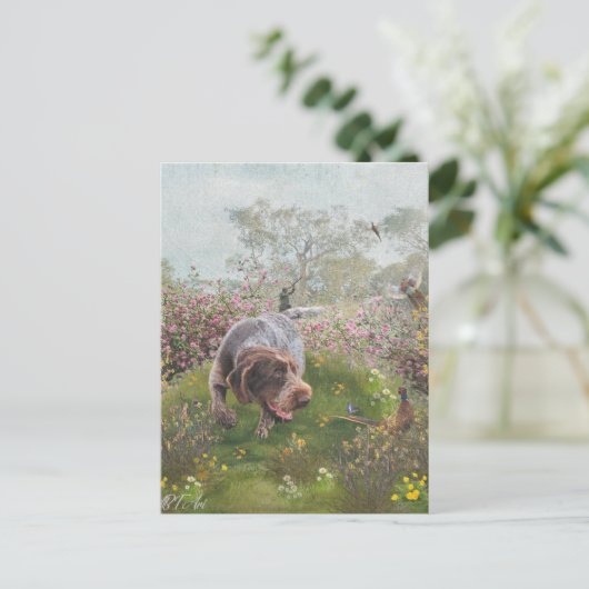 Deutsch Drahthaar Briefkaart (Staand voorkant)