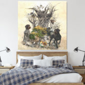 Deutsch Drahthaar Canvas Afdruk (Insitu (Slaapkamer))