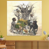 Deutsch Drahthaar Canvas Afdruk (Insitu (Woonkamer))