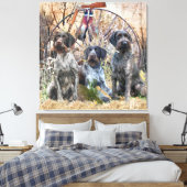Deutsch Drahthaar Canvas Afdruk (Insitu (Slaapkamer))