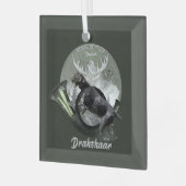 Deutsch Drahthaar Glas Ornament (Voorkant links)