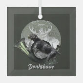 Deutsch Drahthaar Glas Ornament (Voorkant)