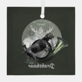 Deutsch Drahthaar Glas Ornament (Achterkant)