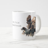 Deutsch Drahthaar Grote Koffiekop (Voorkant rechts)