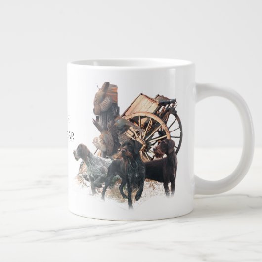 Deutsch Drahthaar Grote Koffiekop (Rechts)