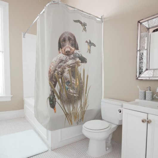 Deutsch Drahthaar (GWP) Shower Curtain Douchegordijn (In situ)