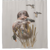 Deutsch Drahthaar (GWP) Shower Curtain Douchegordijn (Voorkant)