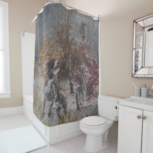 Deutsch Drahthaar (GWP) Shower Curtain Douchegordijn (In situ)