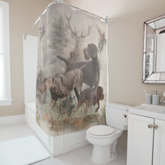 Deutsch Drahthaar (GWP) Shower Curtain Douchegordijn (In situ)