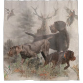 Deutsch Drahthaar (GWP) Shower Curtain Douchegordijn (Voorkant)