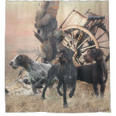 Deutsch Drahthaar (GWP) Shower Curtain Douchegordijn (Voorkant)